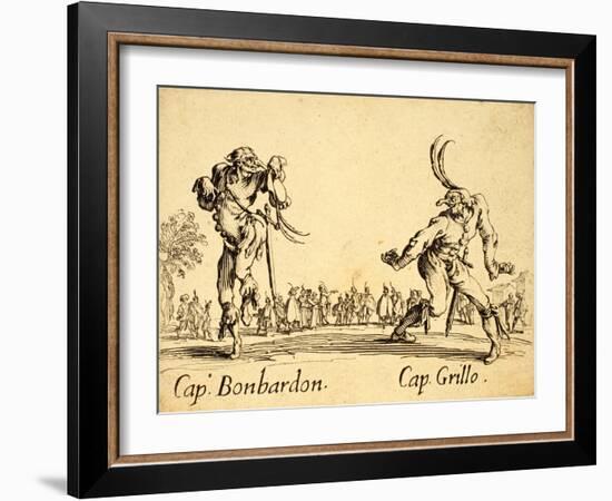 Captains Bonbardon and Grillo, 1622-Jacques Callot-Framed Giclee Print