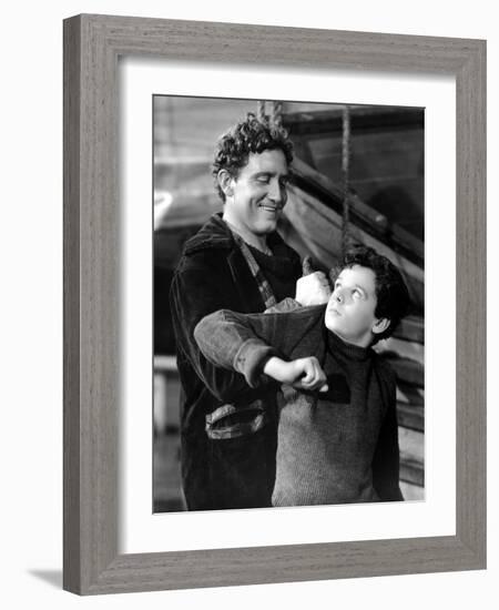 Captains Courageous, Spencer Tracy, Freddie Bartholomew, 1937-null-Framed Photo