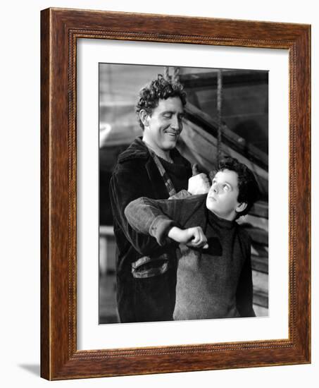 Captains Courageous, Spencer Tracy, Freddie Bartholomew, 1937-null-Framed Photo