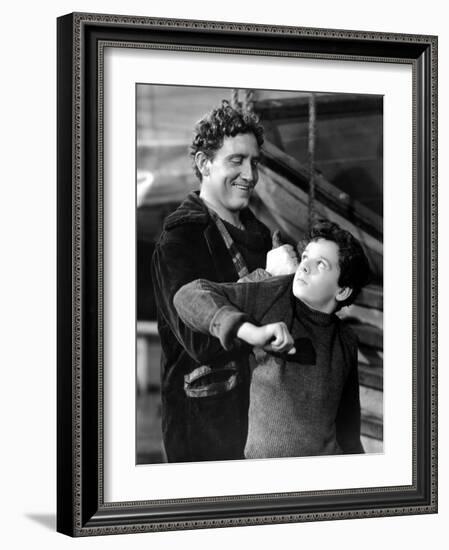 Captains Courageous, Spencer Tracy, Freddie Bartholomew, 1937-null-Framed Photo