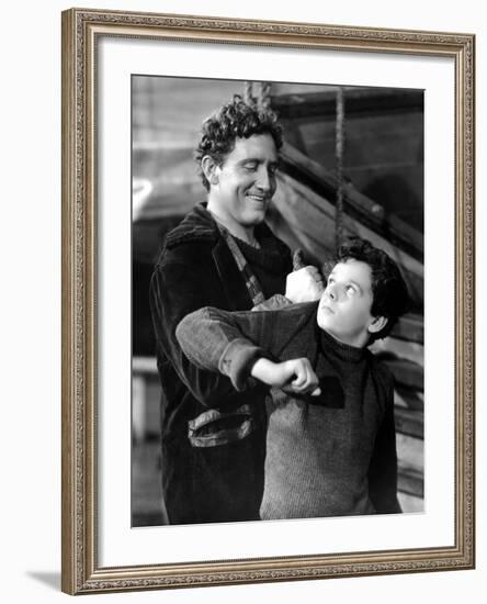 Captains Courageous, Spencer Tracy, Freddie Bartholomew, 1937-null-Framed Photo