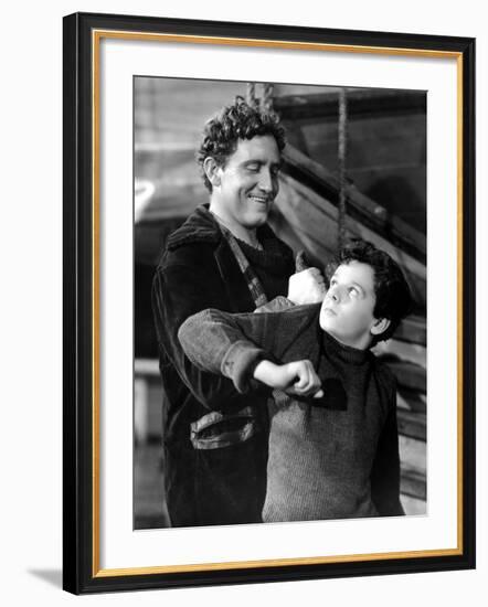 Captains Courageous, Spencer Tracy, Freddie Bartholomew, 1937-null-Framed Photo