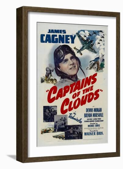 Captains of the Clouds, James Cagney, 1942-null-Framed Art Print