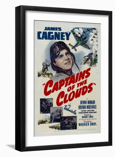 Captains of the Clouds, James Cagney, 1942-null-Framed Art Print