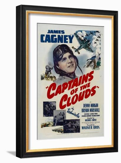 Captains of the Clouds, James Cagney, 1942-null-Framed Art Print