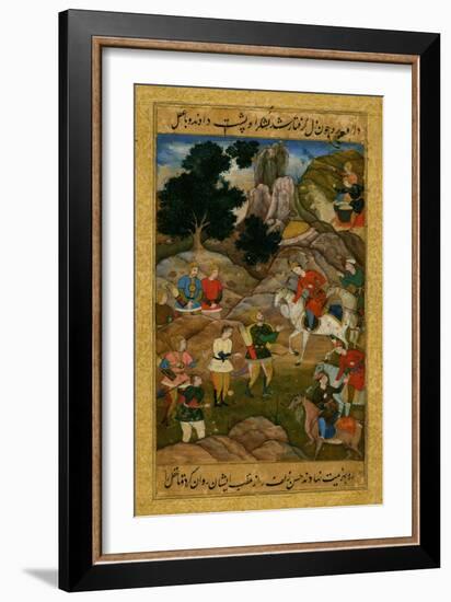 Captive Youth Being Brought before a Mounted Prince, C. 1605-null-Framed Giclee Print