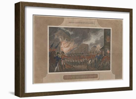 Capture and Burning of the City of Washington, 1815-null-Framed Giclee Print