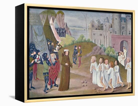 'Capture of Calais (Lambeth Palace Library), 14th century, (1903)-Unknown-Framed Premier Image Canvas