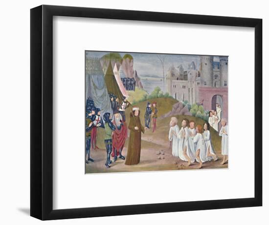 'Capture of Calais (Lambeth Palace Library), 14th century, (1903)-Unknown-Framed Giclee Print