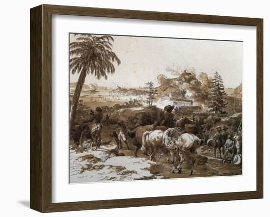 Capture of Island of Grenada by Admiral Charles Hector D'Estaing-null-Framed Giclee Print