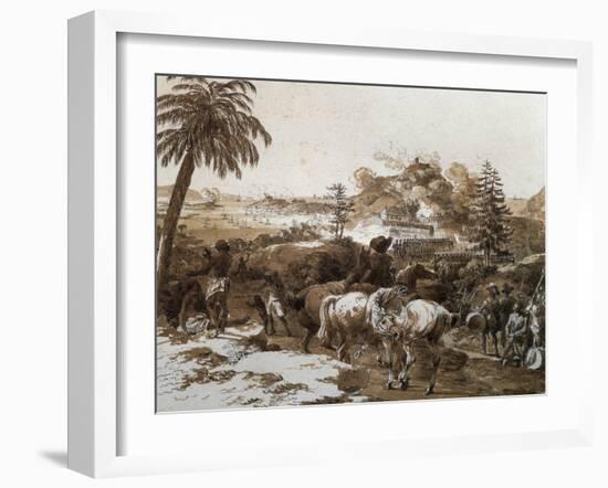 Capture of Island of Grenada by Admiral Charles Hector D'Estaing-null-Framed Giclee Print