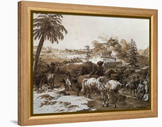 Capture of Island of Grenada by Admiral Charles Hector D'Estaing-null-Framed Premier Image Canvas