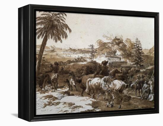 Capture of Island of Grenada by Admiral Charles Hector D'Estaing-null-Framed Premier Image Canvas