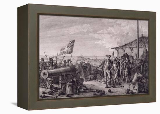 Capture of Island of Grenada, July 4, 1779-Francois Godefroy-Framed Premier Image Canvas