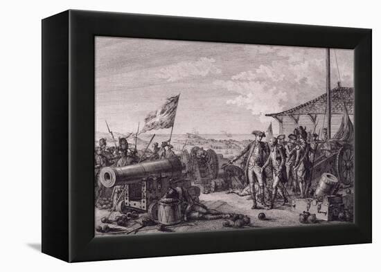 Capture of Island of Grenada, July 4, 1779-Francois Godefroy-Framed Premier Image Canvas