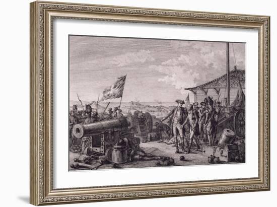 Capture of Island of Grenada, July 4, 1779-Francois Godefroy-Framed Giclee Print