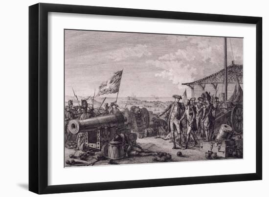 Capture of Island of Grenada, July 4, 1779-Francois Godefroy-Framed Giclee Print