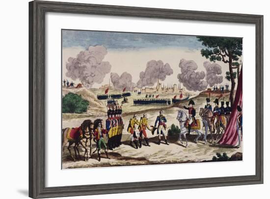 Capture of Madrid, December 4, 1808, Napoleonic Wars, Spain-null-Framed Giclee Print