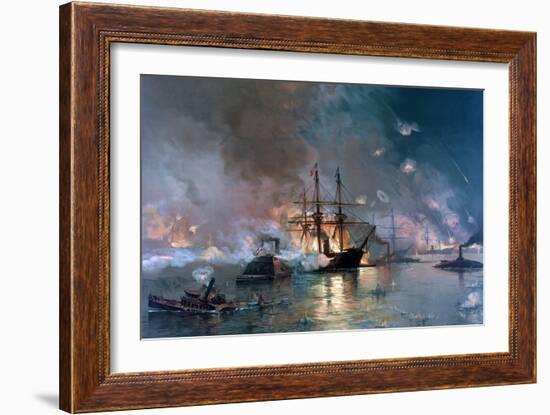 Capture of New Orleans, circa 1863.-Stocktrek Images-Framed Art Print