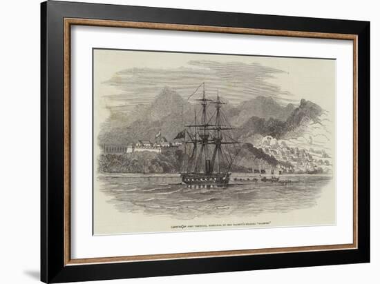 Capture of Port Truxillo, Honduras, by Her Majesty's Steamer Plumper-null-Framed Giclee Print