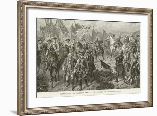 Capture of the Austrian Army at the Battle of Hohenfriedberg-null-Framed Giclee Print