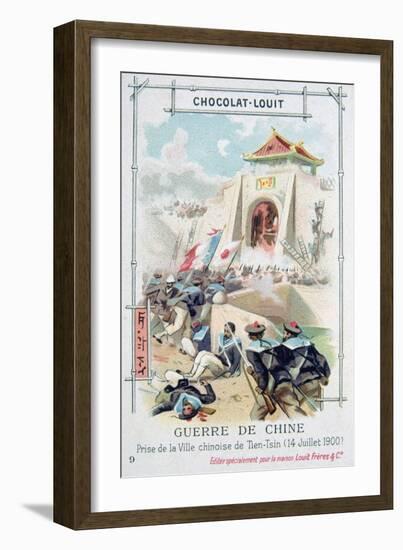 Capture of the Chinese City of Tientsin (Tianji), Boxer Rebellion, 14 July 1900-null-Framed Giclee Print