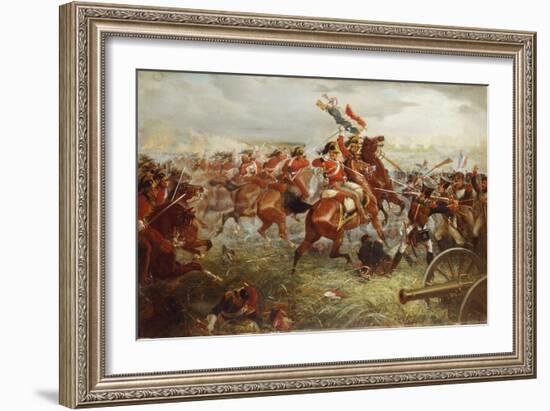 Capture of the Eagle, Waterloo, 1898-William Holmes Sullivan-Framed Giclee Print