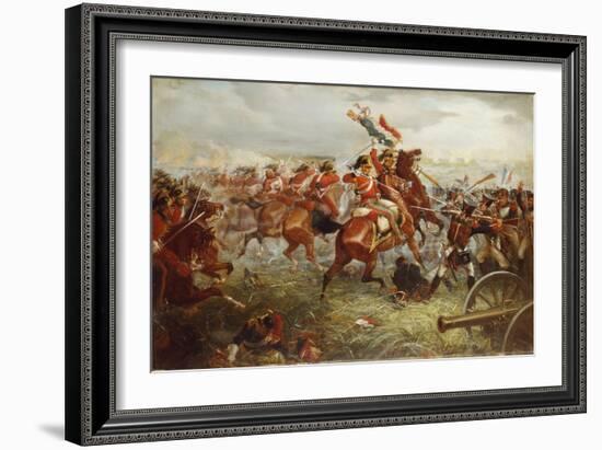 Capture of the Eagle, Waterloo, 1898-William Holmes Sullivan-Framed Giclee Print