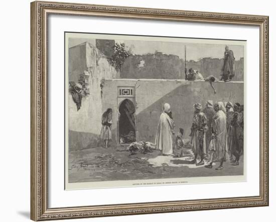 Capture of the Kasbah of Arbaa by Berber Troops in Morocco-Gabriel Nicolet-Framed Giclee Print