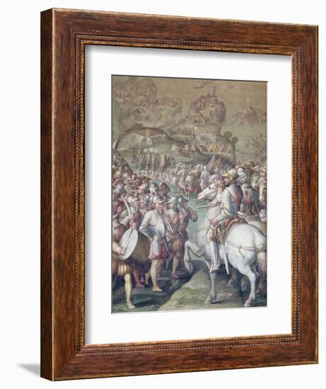 Capture of the Porto Ercole, 1555-72-Giorgio Vasari-Framed Giclee Print