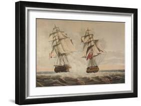 'Capture of the President', c1815-Thomas Buttersworth-Framed Giclee Print
