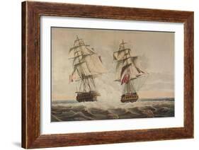 'Capture of the President', c1815-Thomas Buttersworth-Framed Giclee Print