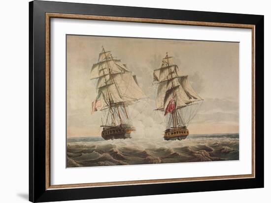'Capture of the President', c1815-Thomas Buttersworth-Framed Giclee Print