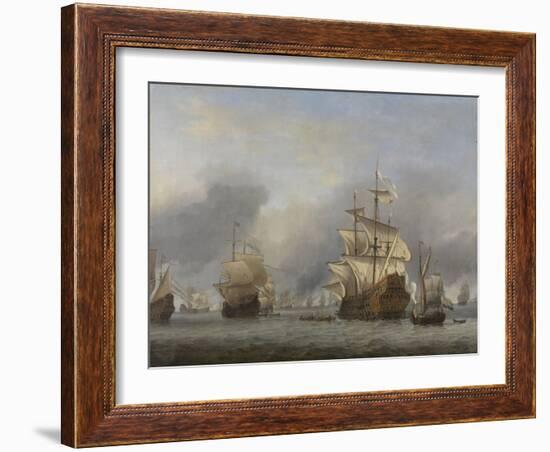 Capture of the Royal Prince, c.1670-Willem Van De, The Younger Velde-Framed Giclee Print