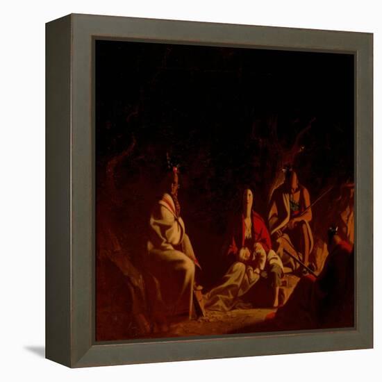 Captured by Indians, 1848 (Oil on Canvas)-George Caleb Bingham-Framed Premier Image Canvas