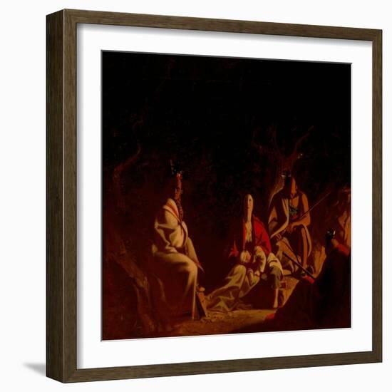 Captured by Indians, 1848 (Oil on Canvas)-George Caleb Bingham-Framed Giclee Print