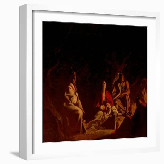 Captured by Indians, 1848 (Oil on Canvas)-George Caleb Bingham-Framed Giclee Print