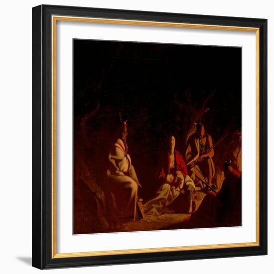 Captured by Indians, 1848 (Oil on Canvas)-George Caleb Bingham-Framed Giclee Print