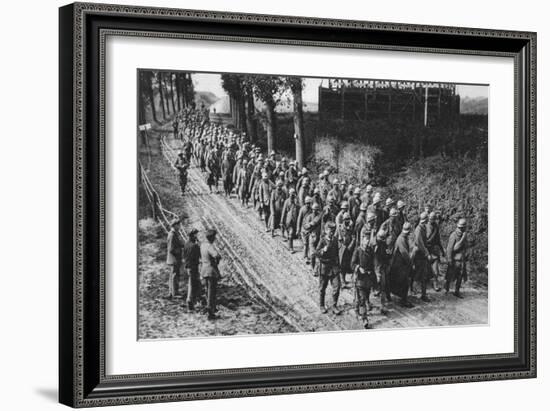 Captured French Soldiers, the Somme, France, World War I, 1917-null-Framed Giclee Print