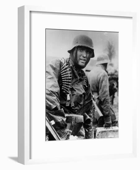 Captured Photo Shows German Ss Panzer Trooper Geared for Winter Battle During Battle of the Bulge-null-Framed Photographic Print