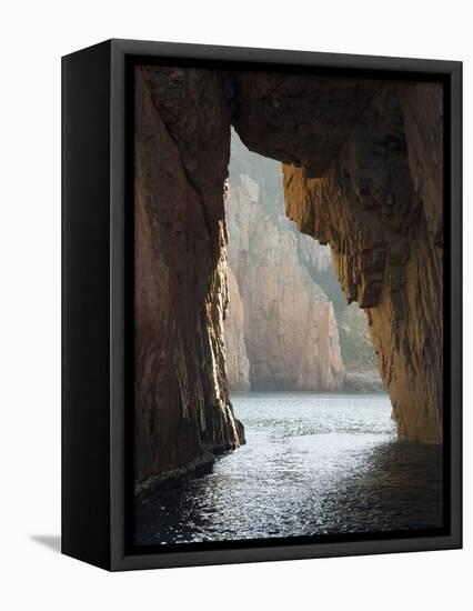 Capu Rossu, Les Calanches Unesco World Heritage Site, Porto, Corsica, France-Trish Drury-Framed Premier Image Canvas