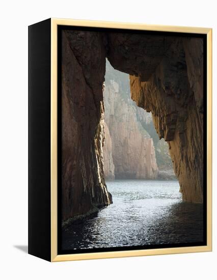 Capu Rossu, Les Calanches Unesco World Heritage Site, Porto, Corsica, France-Trish Drury-Framed Premier Image Canvas