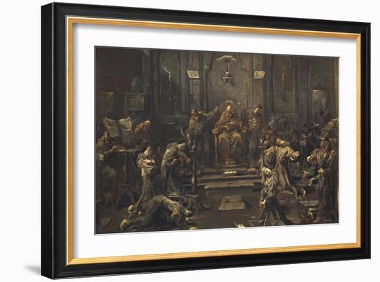 Capuchin Community-Alessandro Magnasco-Framed Art Print