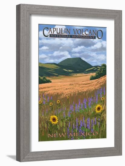 Capulin Volcano National Monument, New Mexico-Lantern Press-Framed Art Print