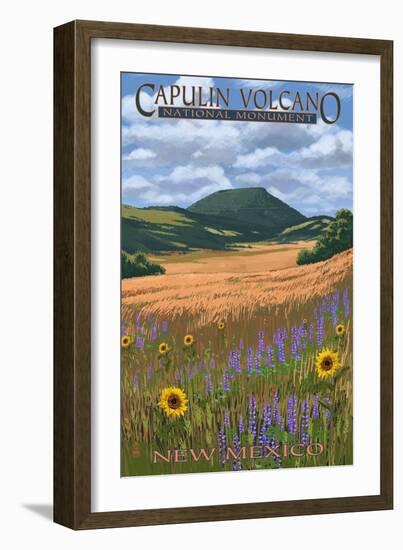 Capulin Volcano National Monument, New Mexico-Lantern Press-Framed Art Print