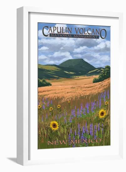 Capulin Volcano National Monument, New Mexico-Lantern Press-Framed Art Print