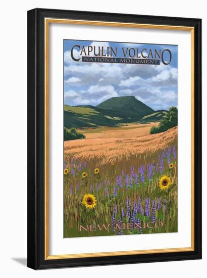 Capulin Volcano National Monument, New Mexico-Lantern Press-Framed Art Print