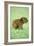 Capybara Baby, on Grass-null-Framed Photographic Print