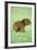 Capybara Baby, on Grass-null-Framed Photographic Print