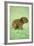 Capybara Baby, on Grass-null-Framed Photographic Print